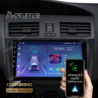 For Mazda 3 MK2 2009-2013 Android Auto Wireless CarPlay Car Stereo Radio 2+32GB • $118.74