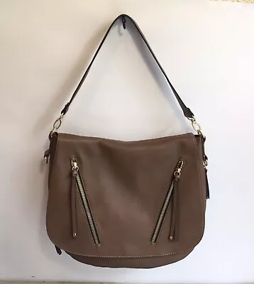 Soft Brown Faux Leather Saddle Shoulder Cross Body Bag By Matalan New • £8.99