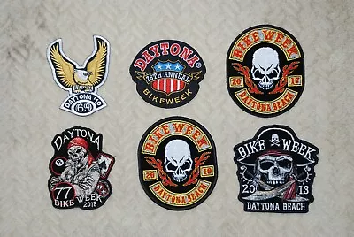 VINTAGE DAYTONA BIKWEEK PATCHES (Lot Of 6) - FREE SHIPPING!!! • $15.95