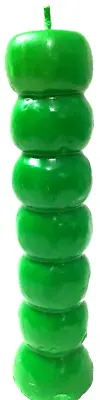 Green Seven Knob Candle Green Spiritual Hoo Doo Magic  7 Day Ritual Pagan • £7.57