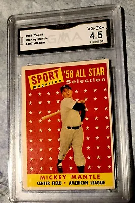 Baseball Cards Mickey Mantle 1958 All Stars Sport Magazine.🔥 Great Card!!⭐️ • $299.99