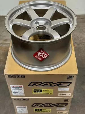 SET OF 4 RAYS VOLK RACING TE37SL DIAMOND SILVER 18x10 +30 5x114.3 • $3545