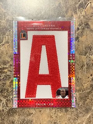 $38.98 • Buy 2008 Topps Letterman 1/1 Aqib Talib #1/3 Rookie Patch Xfractor RC Letter A