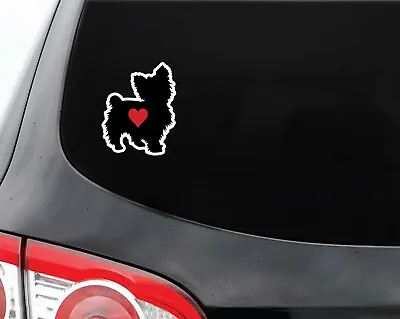 I Love Heart Yorkie Dog Decal Sticker -Car  Window  Laptop • $3.75