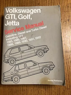 Volkswagen VW GTI Golf 1985-1992 Repair Service Manual Bentley Wiring Diagrams • $89.99