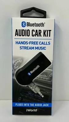 Bluetooth Audio Car Adapter Hands-Free Calls & Home Stereo -3.5mm Rechargeable  • $7.95