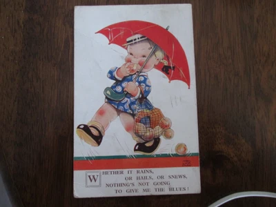 £2 • Buy Mabel Lucie Attwell Postcards Weather It Rain Or Snews