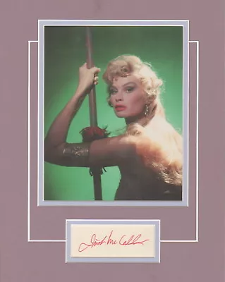 $101.19 • Buy IRISH McCALLA - Sheena, Queen Of The Jungle - SIGNED CARD & PICTURE DISPLAY 