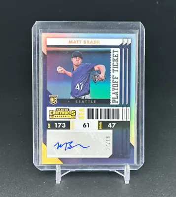 $12.99 • Buy 2022 Panini Contenders Matt Brash Playoff Ticket Rookie Autograph #17/18 READ