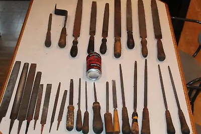 $30 • Buy Old File Rasp Mix Lot Knife Maker Round Square Flat Blacksmith Steel Tool Handle