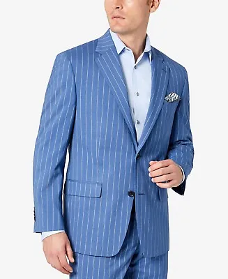 Sean John Men's Blue Stripe Suit Jacket 36S • $23.11