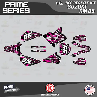 $54.99 • Buy Graphics Kit For Suzuki RM85 (2001-2023) UFO RESTYLE PRIME-Magenta