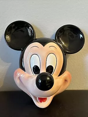 $80 • Buy VTG Ceramic Porcelain Disney Mickey Mouse Face Mask Wall Hanging RO Japan