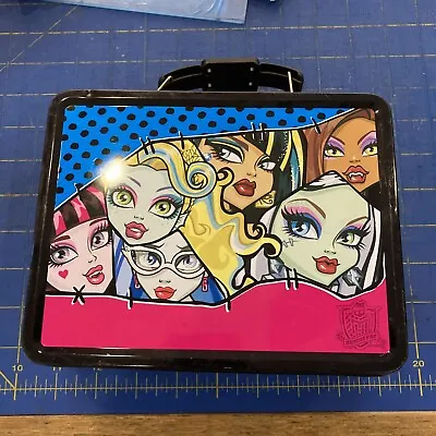 Monster High Faces Large Embossed Tin Lunch Box B4 • $10.49