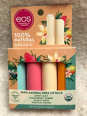 EOS Super Soft Lip Balm Stick Variety Pk 4pk Pineapplecoconutwatermelonpeach • $6.79