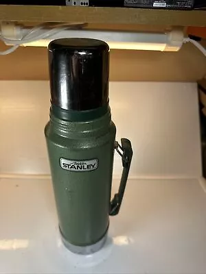 Aladdin Stanley VTG Green Vacuum Bottle Thermos A-944DH Quart Made In USA Y1 B • $14.95