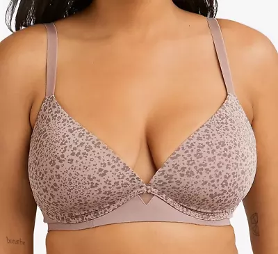 Maidenform Wireless Demi Bra One Fab Fit Convertible Straps 2301 36C Animal NWT • $19.95