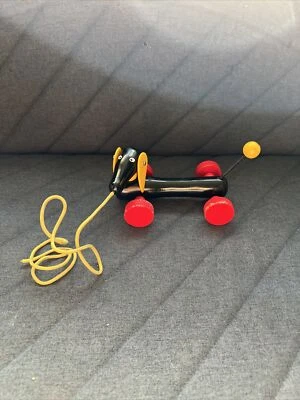 £0.99 • Buy BRIO Wooden Pull Along Dachshund Sausage Dog Toy (Good Condition)