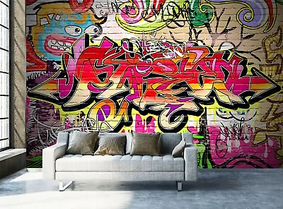 £95.99 • Buy Graffiti Wallpaper Urban Art Wall Mural Photo Wall Teenager Giant Paper Poster