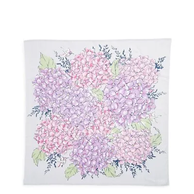 Vera Bradley Happy Hydrangeas Lavender & Gray Oversized Beach Towel 65”x65” New • $44.99