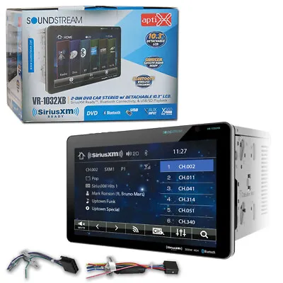 Soundstream VR-1032XB 2-DIN 10.3  Detachable LCD Car DVD USB Stereo W/ Bluetooth • $149.99