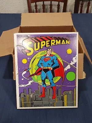 1976 Superman Wooden Puzzle Vintage Playskool DC • $15