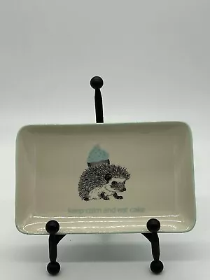 Bloomingville Hedgehog  Keep Calm And Eat Cake  Mini Tray/Platter • £14.48