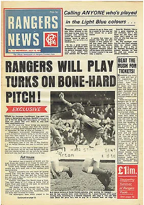 £4.99 • Buy Issue 103 Of Rangers News 25 July 1973 Glasgow Rangers  