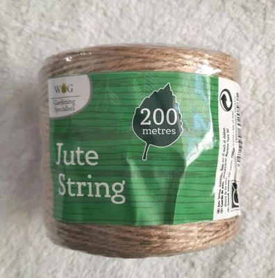 £6.24 • Buy JUTE String 200Mtr Gardening CRAFT Strings Gift 100% Natural Rustic Twin Strings