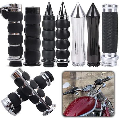 1  Motorcycle Handle Bar Hand Grips With Throttle For Harley Honda Yamaha Suzuki • $33.20