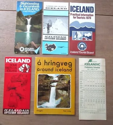 Six Iceland Vintage Travel Brochures -E5C-17 • $35