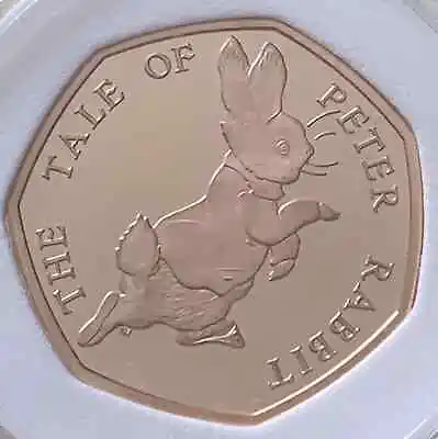 Peter Rabbit  2017 UK 50p Gold Proof Coin & Book Set • £1411.50
