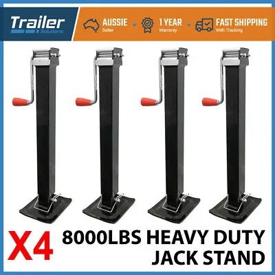 4 X Trailer Caravan Canopy Jack Leg Stand Heavy Duty 3500KG/8000lbs Side Handle • $360