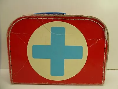 Vintage First Aid Case Carry Port Plastic Toy Medical Nurses Equipment • $46