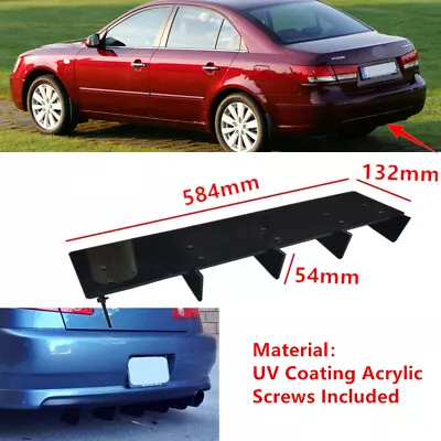 23x5  Fit For Hyundai Sonata 2006-2010 Rear Bumper Lower Diffuser Fin Splitter • $41.12