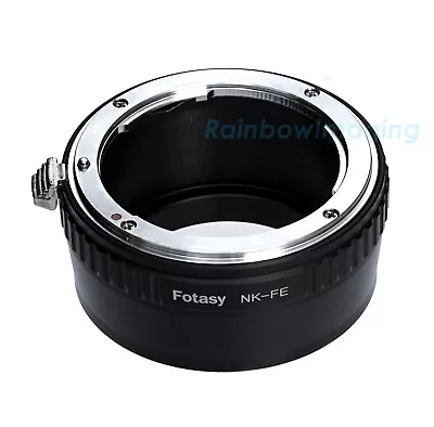 Nikon F Mount Lens To Sony E-Mount NEX Adapter NEX-F3 A6000 A5000 A3500 A6300 • $11.83