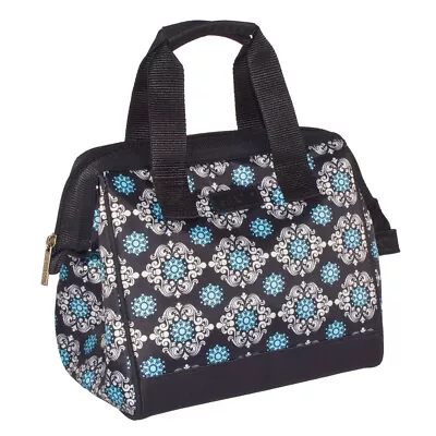 Sachi Black Medallion Outdoor/Picnic Food Storage 24x22cm Insulated Lunch Bag • $25