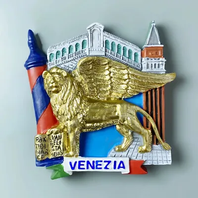 The Winged Lion Of Venice Tourist Souvenir 3D Resin Refrigerator Fridge Magnet • $7.98