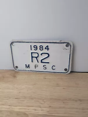 1984 MPSC Michigan Public Services Commission License Plate • $61