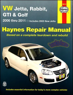 Jetta Volkswagen Shop Manual Gti Golf Rabbit Service Repair Haynes Chilton Vw • $33.95