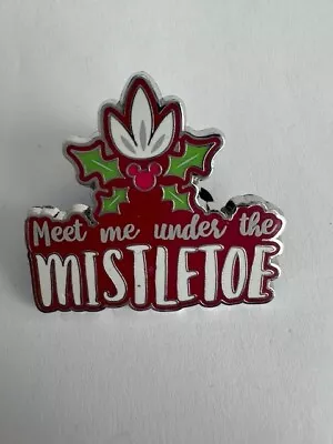 Disney Pin Holiday 2018 Meet Me Under The Mistletoe Christmas Mickey Icon (D1) • $15.95