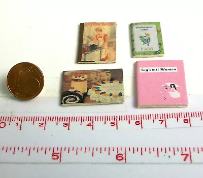 £3.64 • Buy 1817# Small Decorative Book Set With 4 Books - Dollhouse - Dollhouse - M 1zu12