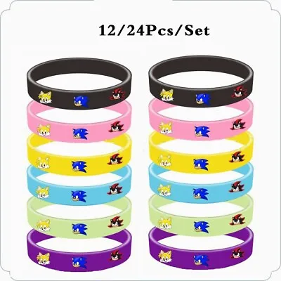 £9.99 • Buy Sonic The Hedgehog Silicone Wristband Bracelet Birthday Party Favour Bag Filler