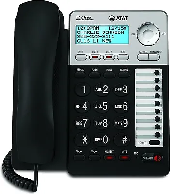 AT&T ML17929 2 Line Corded Phone Speakerphone With Caller ID Call Waiting • $39.89