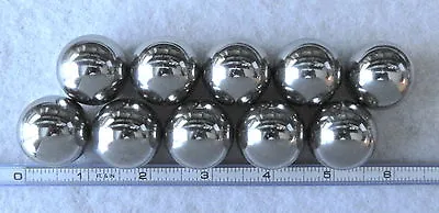 TEN 1-1/8 Inch Carbon Steel Balls Tactical Monkey Fist Cores~Made In USA~ • $17.49