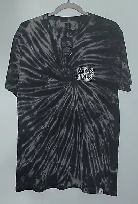 Vitus Bikes TShirt Adult Large Black Tye Dye NWT Organic Cotton EarthPositive  • $14.99