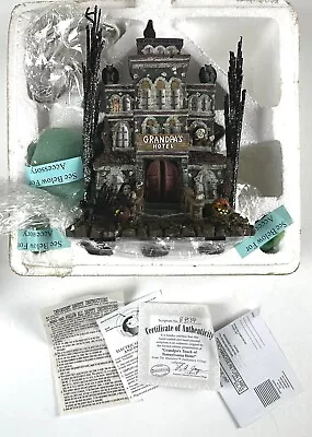 THE MUNSTERS HALLOWEEN VILLAGE Grandpa's Transylvania Hotel Hawthorne Village • $74