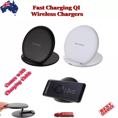 Wireless Charger Qi Fast Charge Stand Convertible Foldable IPhone Samsung Others • $24.20