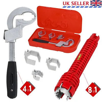 All-in-1 Multifunction Faucet Sink Basin Installer Tool Pipe Wrench Tap Spanner • £8.60