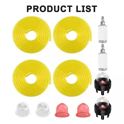 4 Sizes Tygon Fuel Filter Line Primer Bulb Kit Set For Poulan Weedeater Chainsaw • $11.25